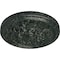 Ekena Millwork Katheryn Ceiling Medallion (Fits Canopies up to 2 1/8"), 14 1/2"OD x 2 3/4"P, Painted Turtle Crackle CM14KTPTC - alternate 3
